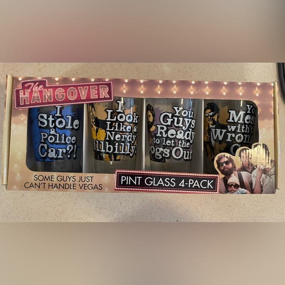 The Hangover Glasses  4-Pack (pint) - Picture 1 of 3